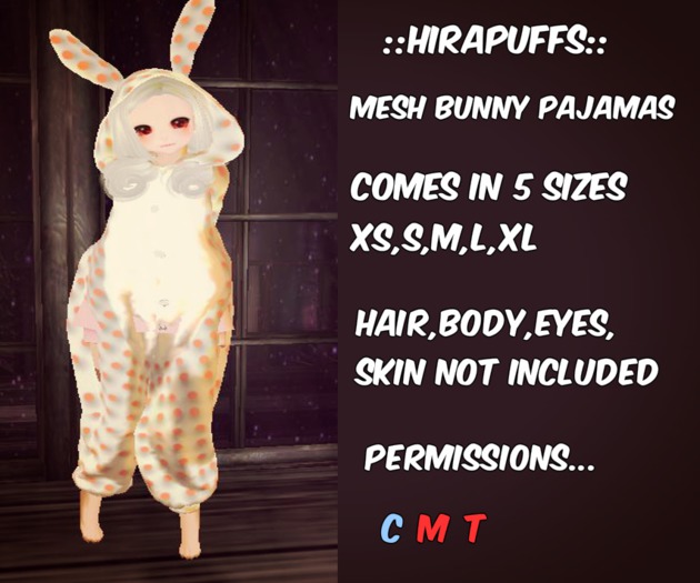 ::Hirapuffs:: Bunny pajamas!