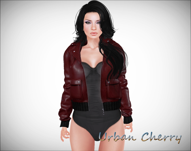 Mesh Red Leather Jacket DEMO