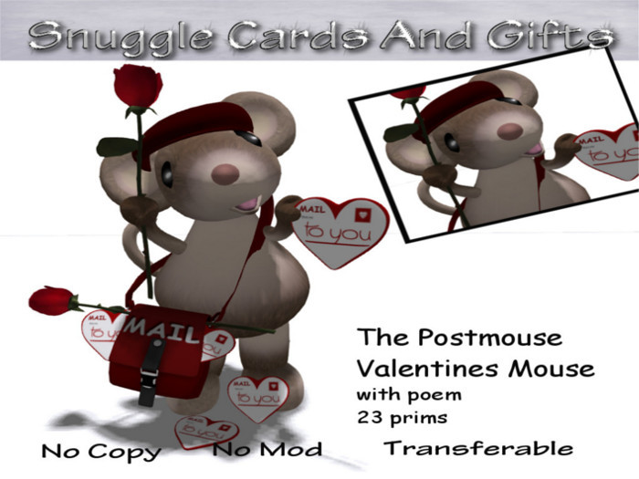 The Postmouse Valentines Mouse By Snuggles