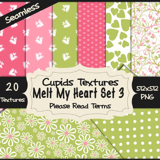 *Cupids Textures * 20 MELT MY HEART SET 3