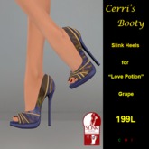 Cerri's Love Potion Grape Slink Heels