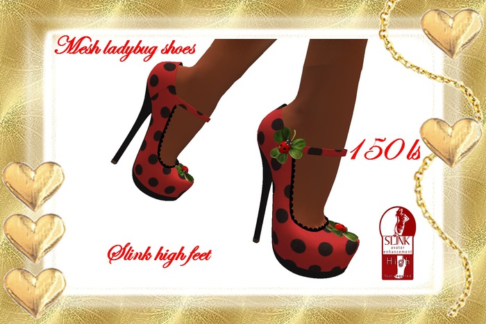 *Pandiberry Shop* SLINK Ladybug Shoes RARE SALE