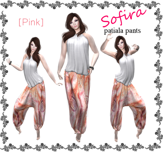 Spring Gift ::DC:: Sofira Patiala pants [pink]