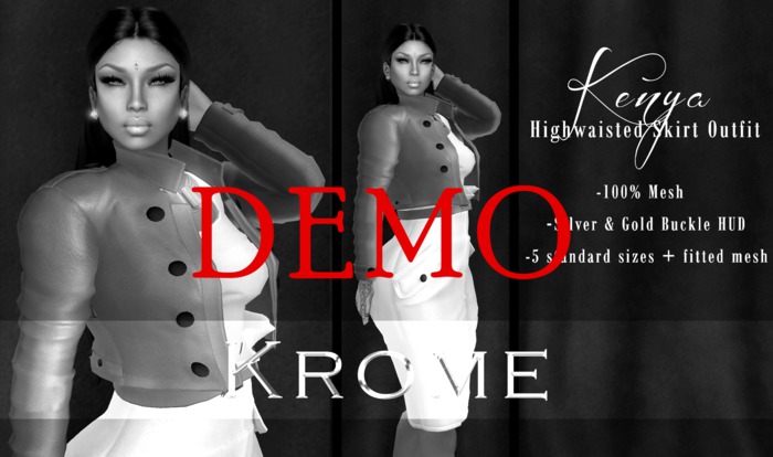 [Krome] Highwaisted Skirt Outfit DEMO