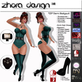 *ZD* Demi Bodysuit Outfit - Teal