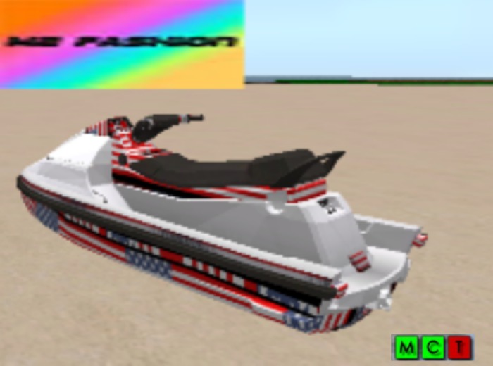 JetSki deluxe 100% Mesh american flag
