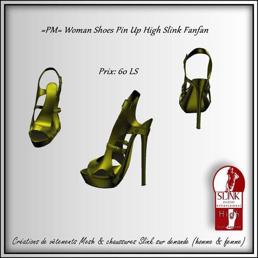 =PM= Woman Shoes Pin Up High Slink Fanfan