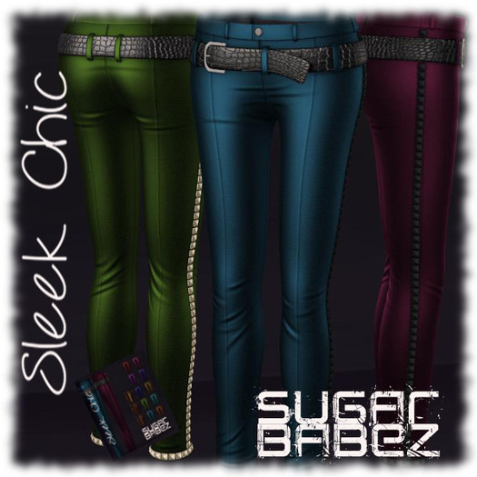 SugarBabeZ~Sleek Chic~Pants &Hud