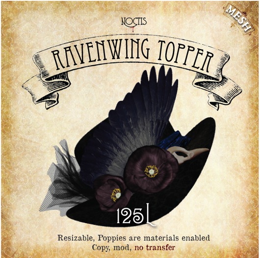 [noctis] Ravenwing topper/plum