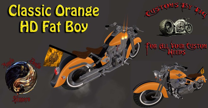 Orange HD Fat Boy