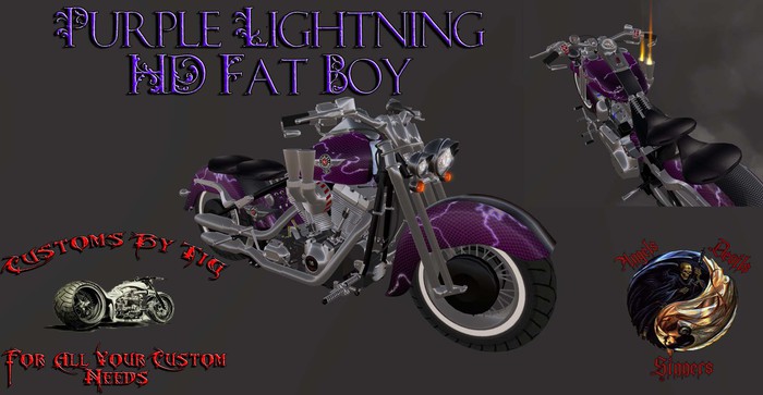 Purple Lightning HD Fat Boy
