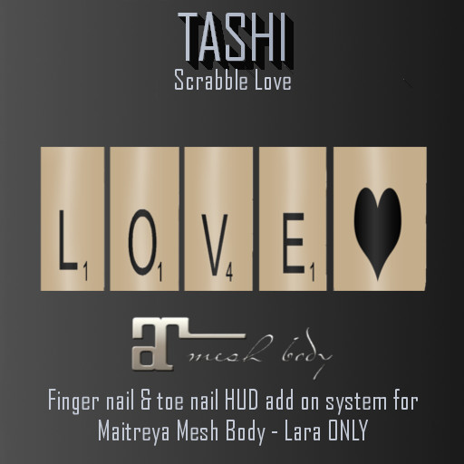 Tashi Scrabble Love