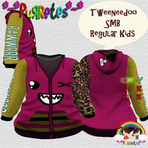 *-*Purretes*-*Leopard Monster Hoodie  RK ,Tweeneedoo