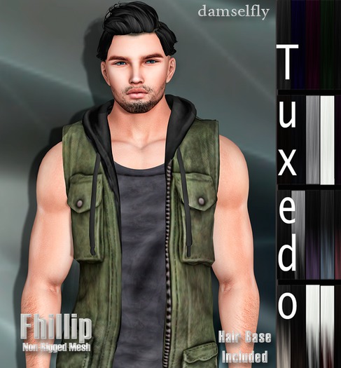 *~*Damselfly*~*Fhillip Non-Rigged Mesh Tuxedo