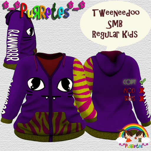 *-*Purretes*-* Cat   Monster Hoodie  RK ,Tweeneedoo