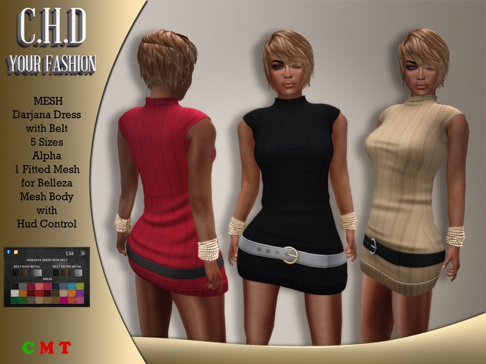 [C.H.D] Darjana Dress with Belt