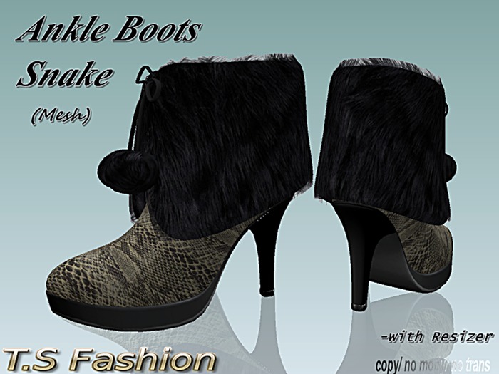 Ankle Boots Snake