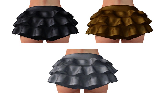 Mesh Ruffle Panties 15 Textures