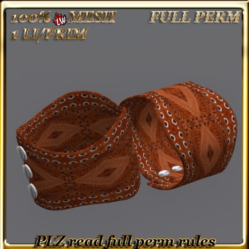 LW_ Mesh Leather Bangle 1