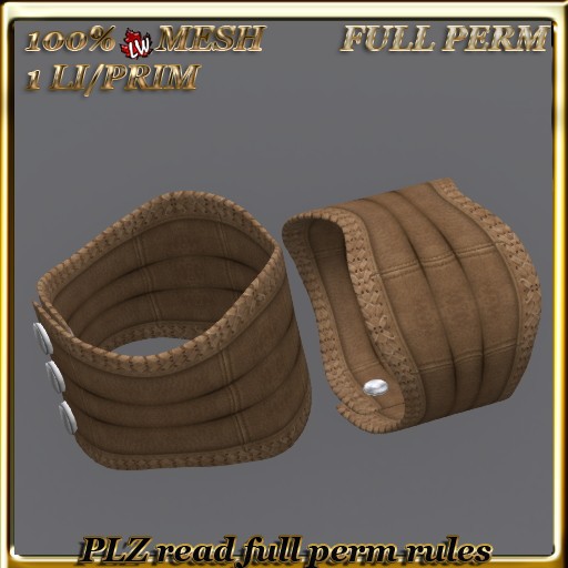 LW_ Mesh Leather Bangle 8