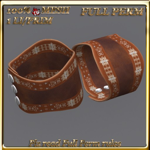 LW_ Mesh Leather Bangle 14