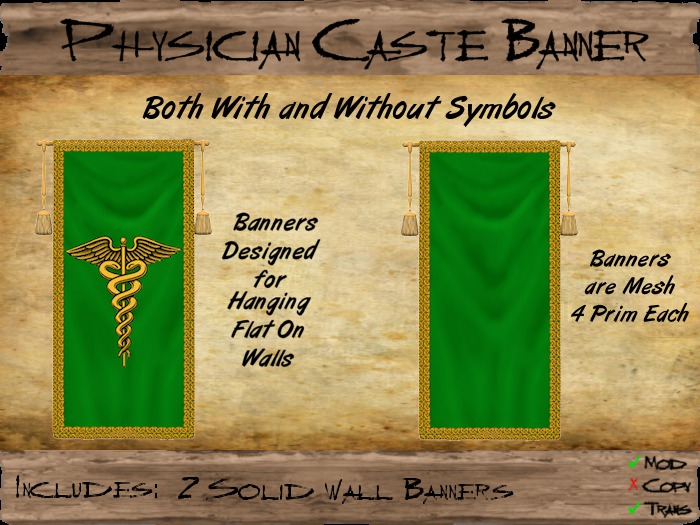 Physician Banner w/Tassels (MP) (tgc1839)