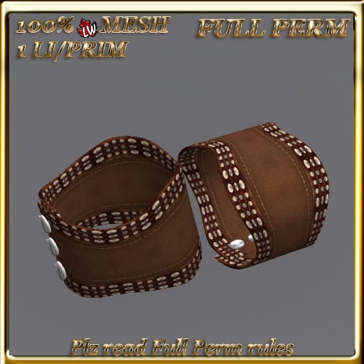 LW_ Mesh Leather Bangle 18