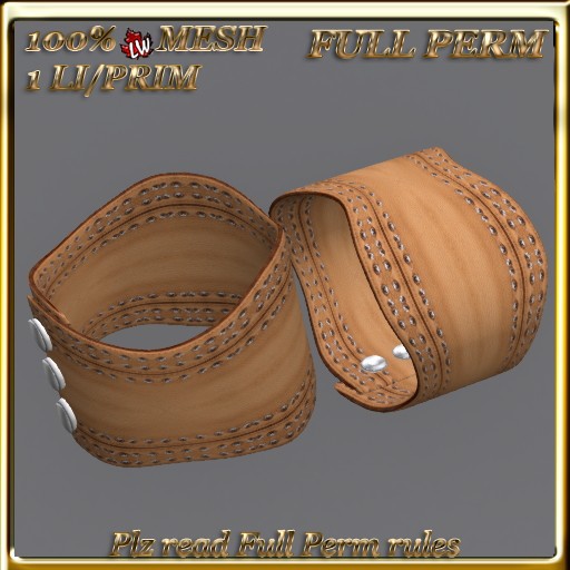 LW_ Mesh Leather Bangle 19