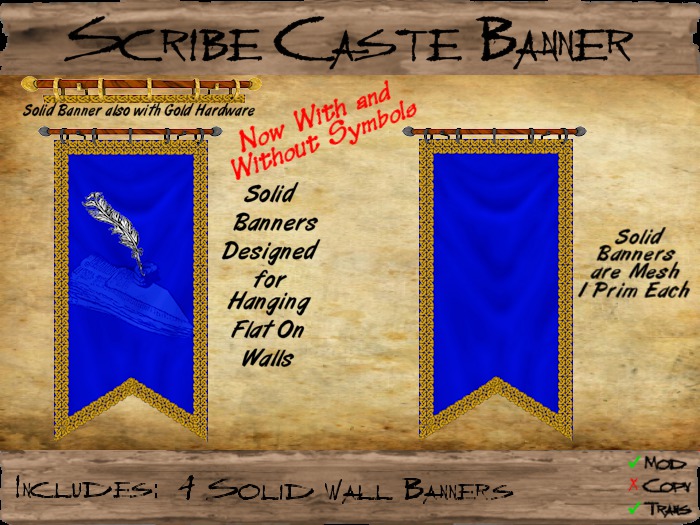 Scribe Wall Banner (MP) (tgc1881)
