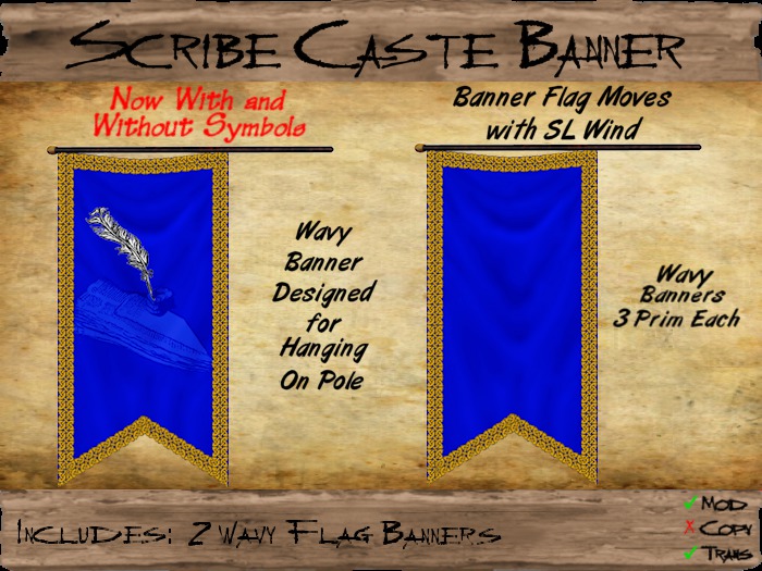Scribe Wavy Flag
