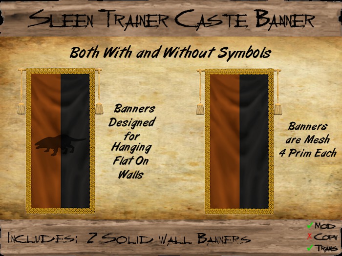Sleen Trainer Banner w/Tassels (MP) (tgc1843)