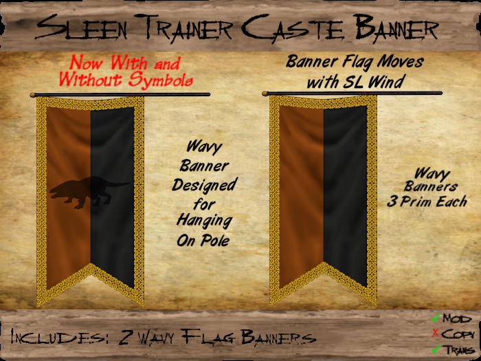 Sleen Trainer Wavy Flag (MP) (tgc1863)