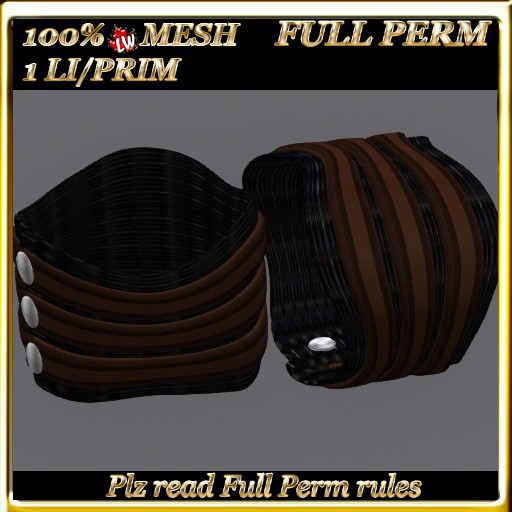 LW_Mesh Leather Bracelet 1 - Full Perm 