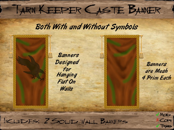 Tarn Keeper Banner w/Tassels
