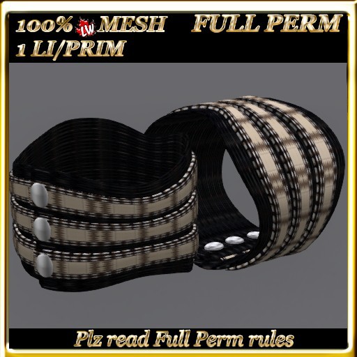 LW_Mesh Leather Bracelet 7 - Full Perm 