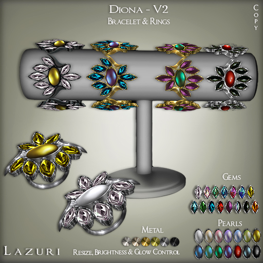 Lazuri Diona V2 Bracelet and Rings