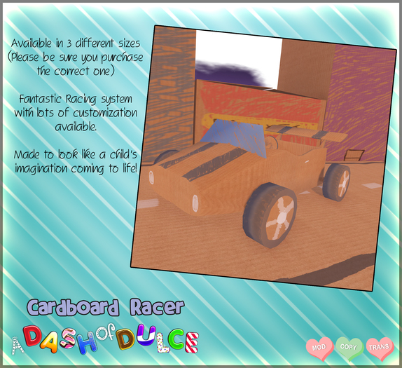 -DD- Carboard Racer Regular Kid