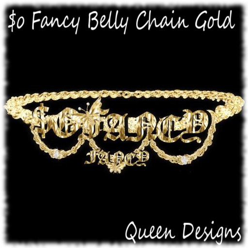 $o Fancy Belly Chain Gold