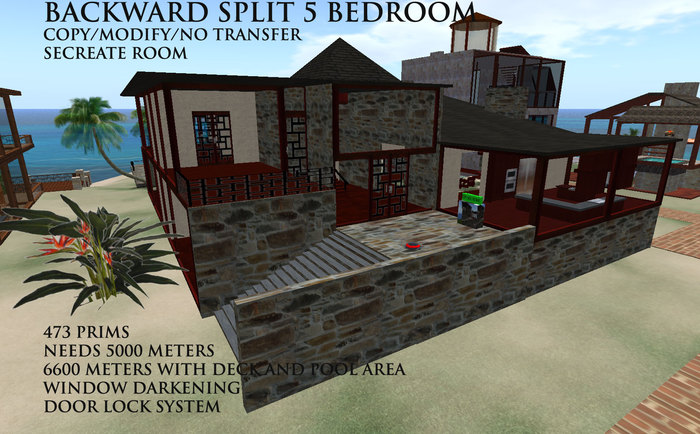 BACKWARD SPLIT 5 BEDROOM DECK W/POOL