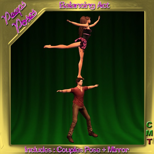 Peeps Poses Couples Balancing Act