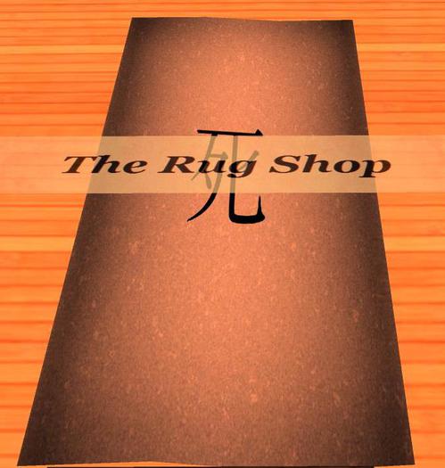 Kanji "Death", Mesh 2 prim border Rug 