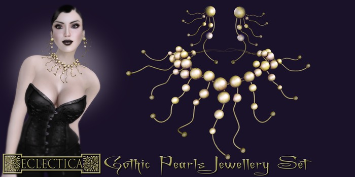 Eclectica Gothic Pearls- Gold 