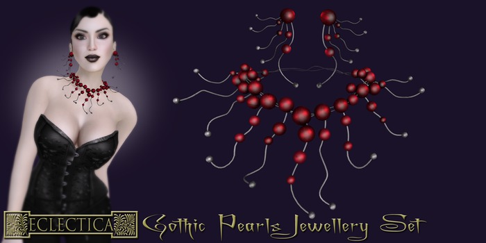 Eclectica Gothic Pearls- Crimson 