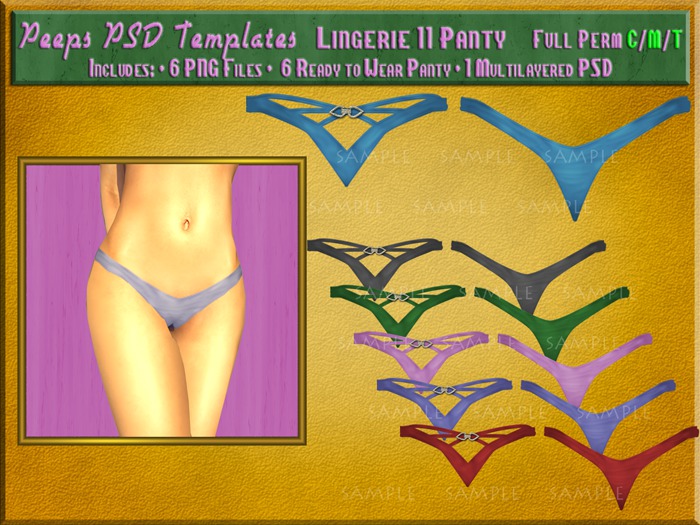 Peeps PSD Templates Lingerie 11 Panty