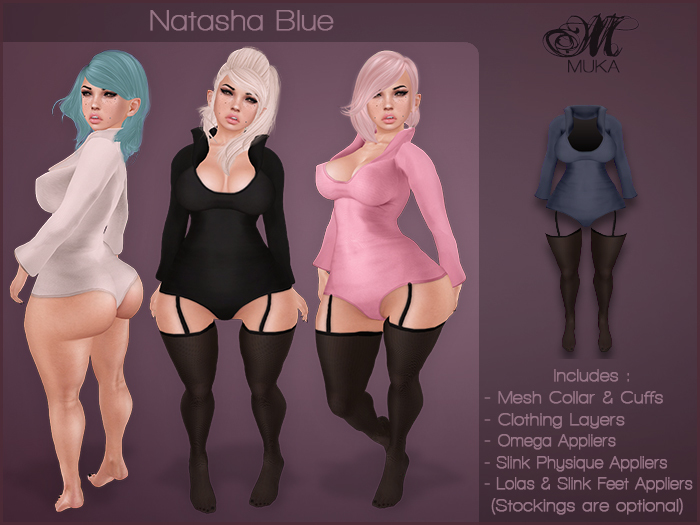 *MUKA* Natasha Blue (Omega & Slink Physique)