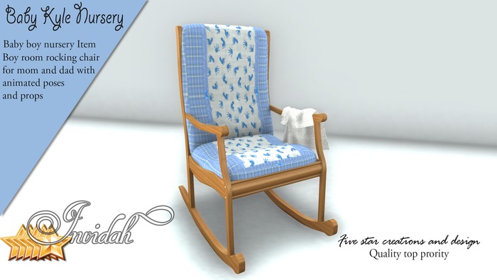 Invidah* Baby Kyle Nursery Rocker