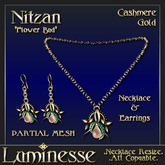 Luminesse Nitzan Cashmere Gold Necklace Set-Wear To Unpack
