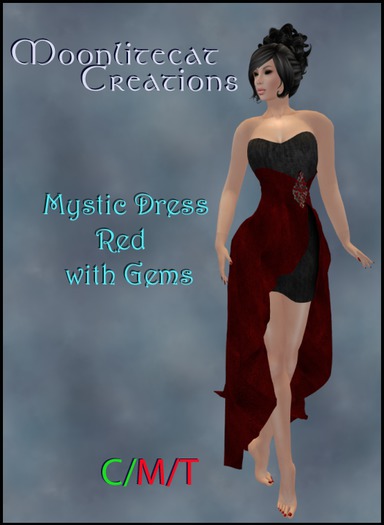 Mystic Black Dress with Gems