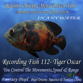 Realistic Moving Menu Driven Fish YOU CONTROL  -Recording fish 112