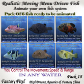  Realistic Moving Menu Driven Fish MEGA PACK 18